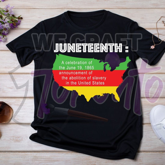 JUNETEENTH: (IRON ON TRANSFER SHEET ONLY)