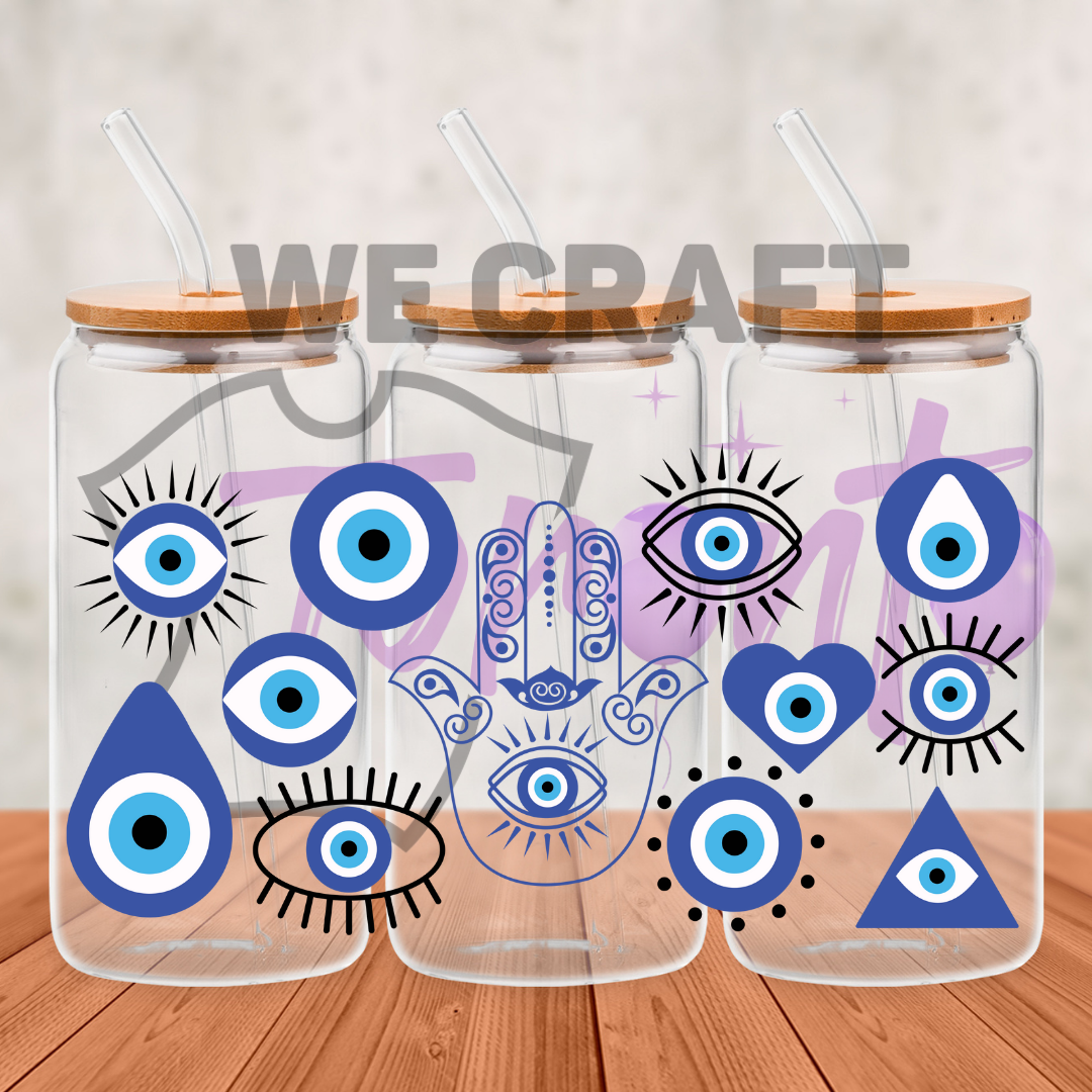 Eyes uv dtf decals