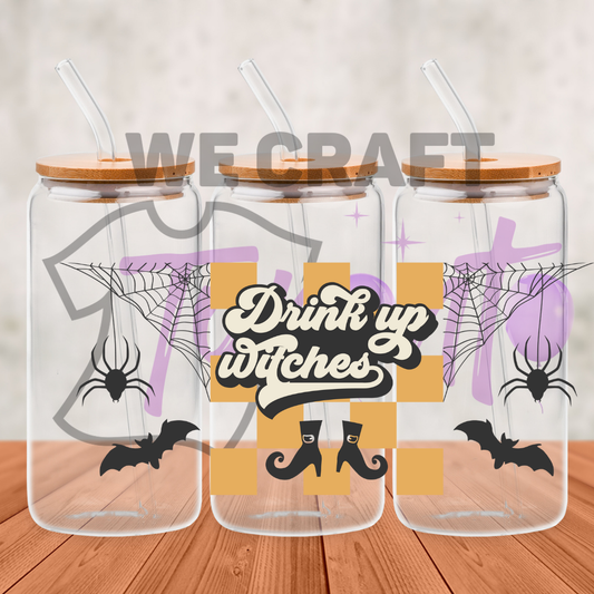 Drink Up Witches uv dtf decals