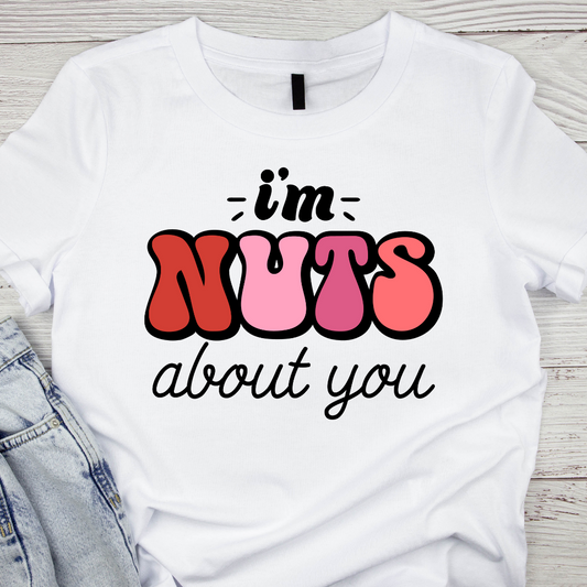 I'm nuts about you  transfer (IRON ON TRANSFER SHEET ONLY)