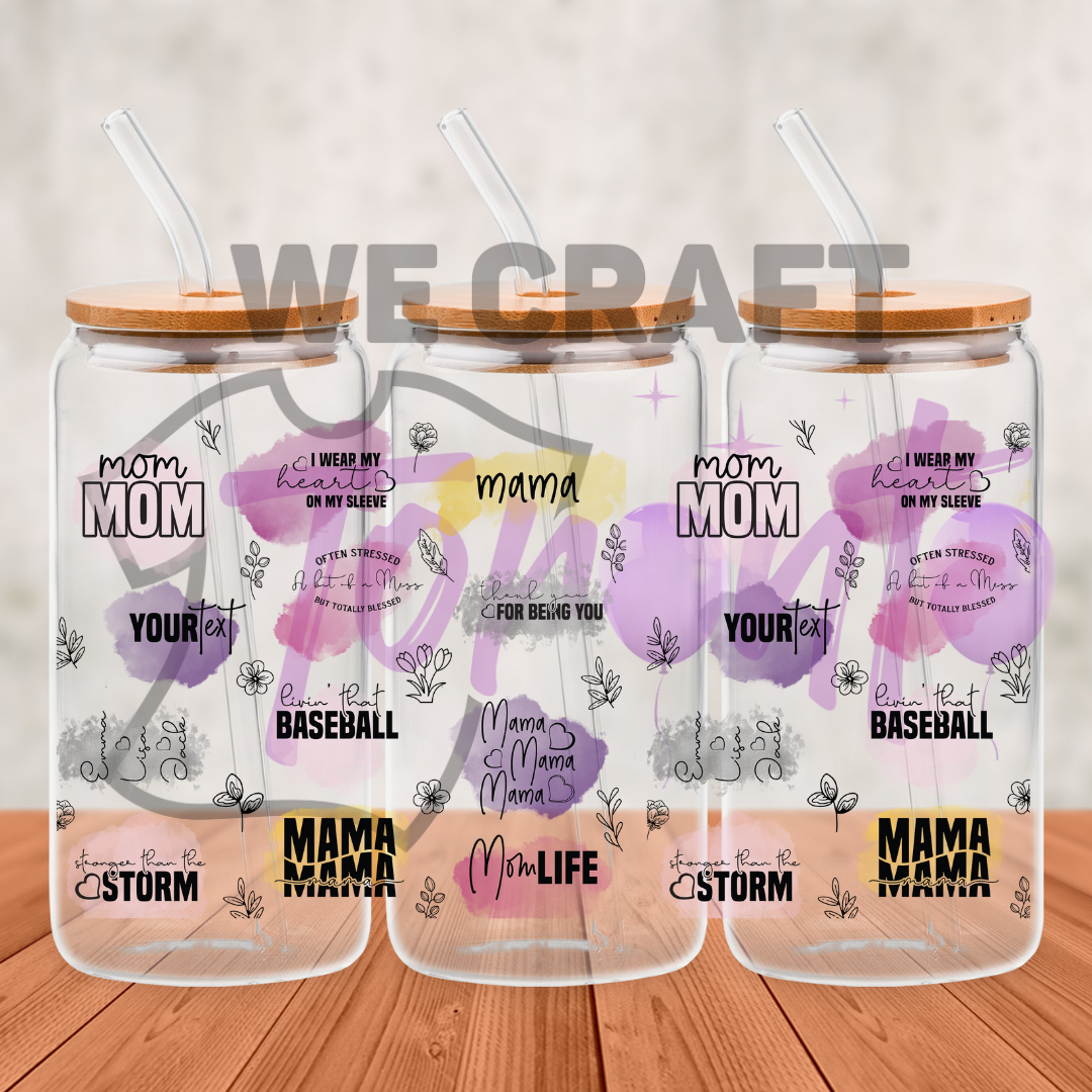 Mama Mom Designs - 16 oz uv dtf transfer