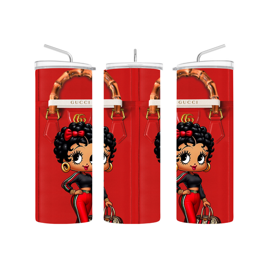 red Betty boo pre-designed tumbler