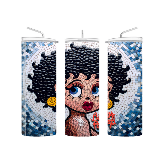 blue Betty boo pre-designed tumbler