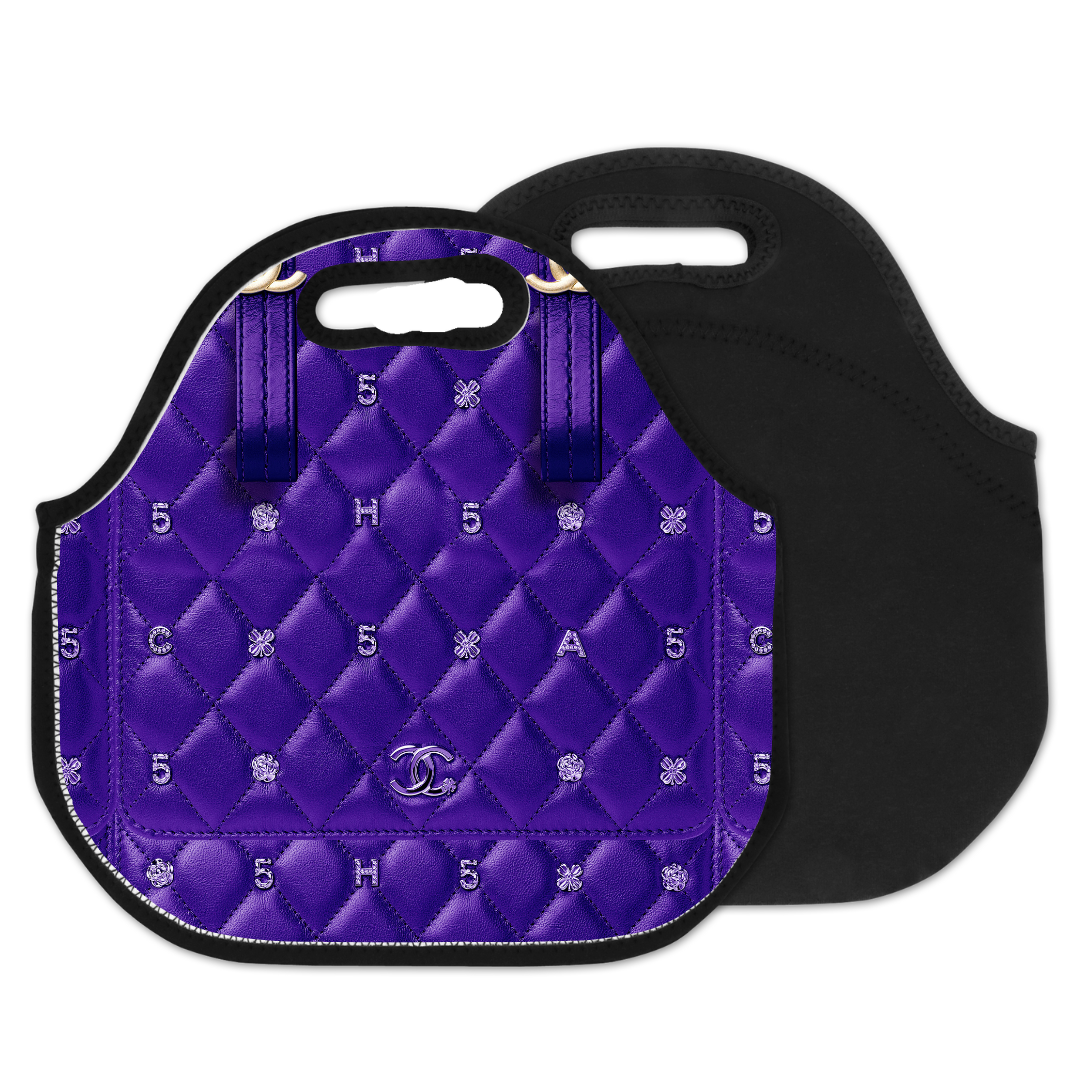 purple cc Lunch tote