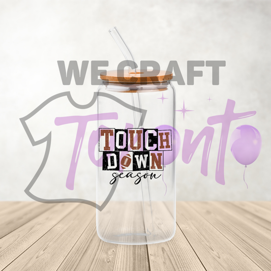 Touch down season  uv dtf decal