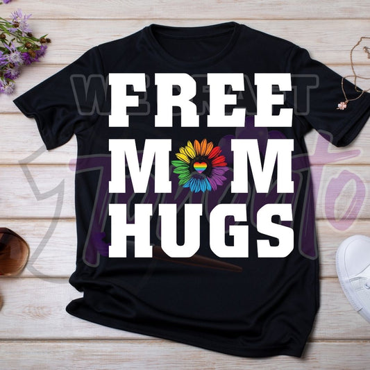 FREE MOM HUGS (IRON ON TRANSFER SHEET ONLY)