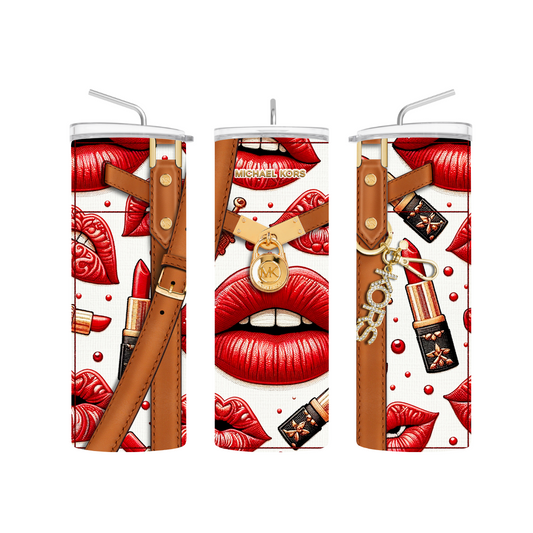 Kors lips pre-designed tumbler