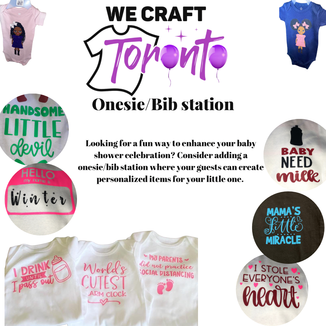 Onesie bib station