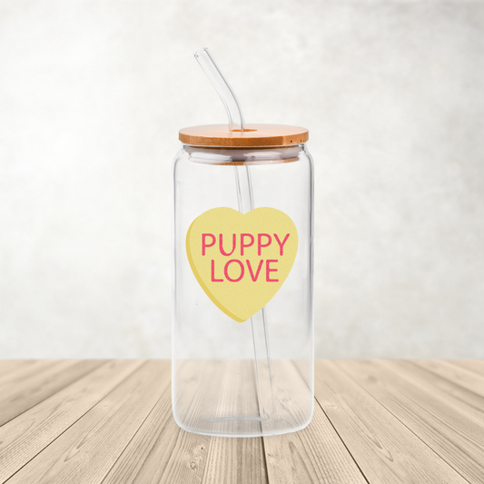 Puppy love uv dtf decal