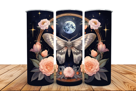 black butterfly, pre-designed tumbler