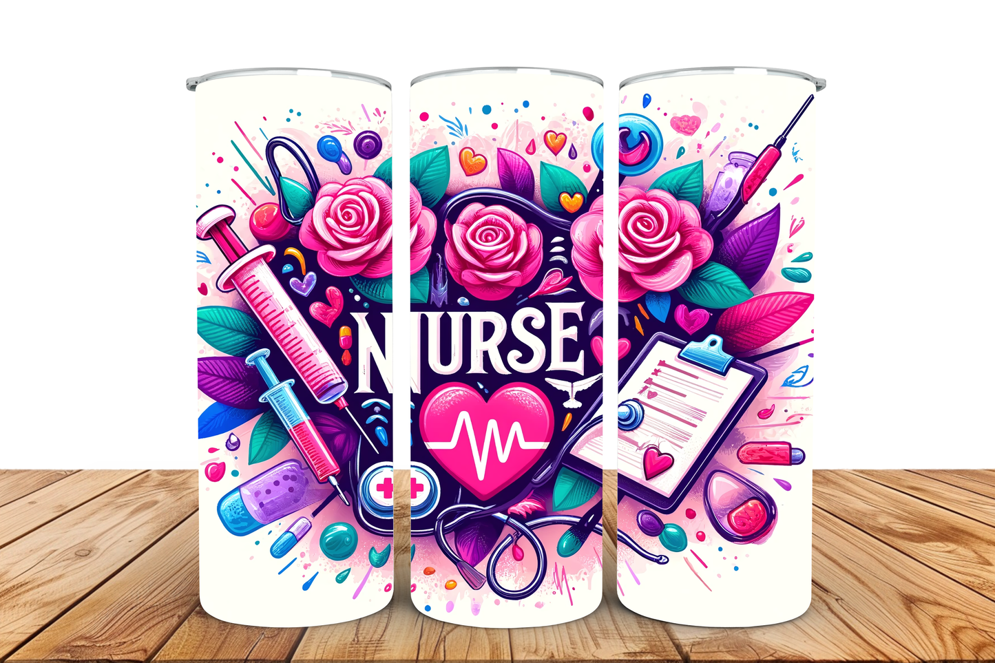 Nurse pre-designed tumbler