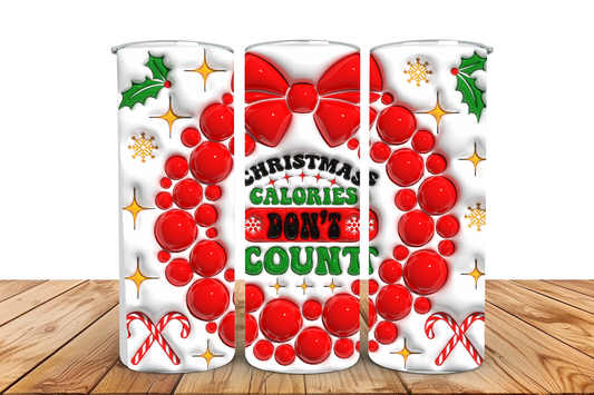 Christmas wreath, pre-designed tumbler