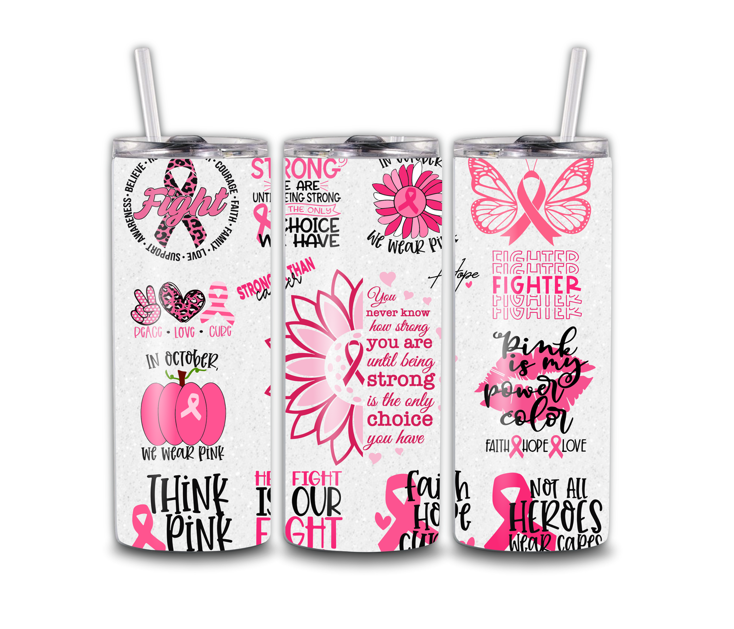 Think Pink tumbler