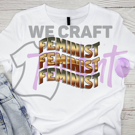 Feminist DFT TRANSFER (IRON ON TRANSFER SHEET ONLY)