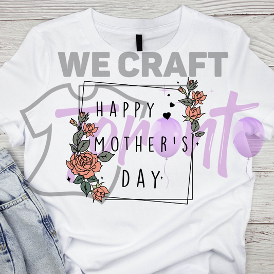 Happy mother's day DFT TRANSFER (IRON ON TRANSFER SHEET ONLY)