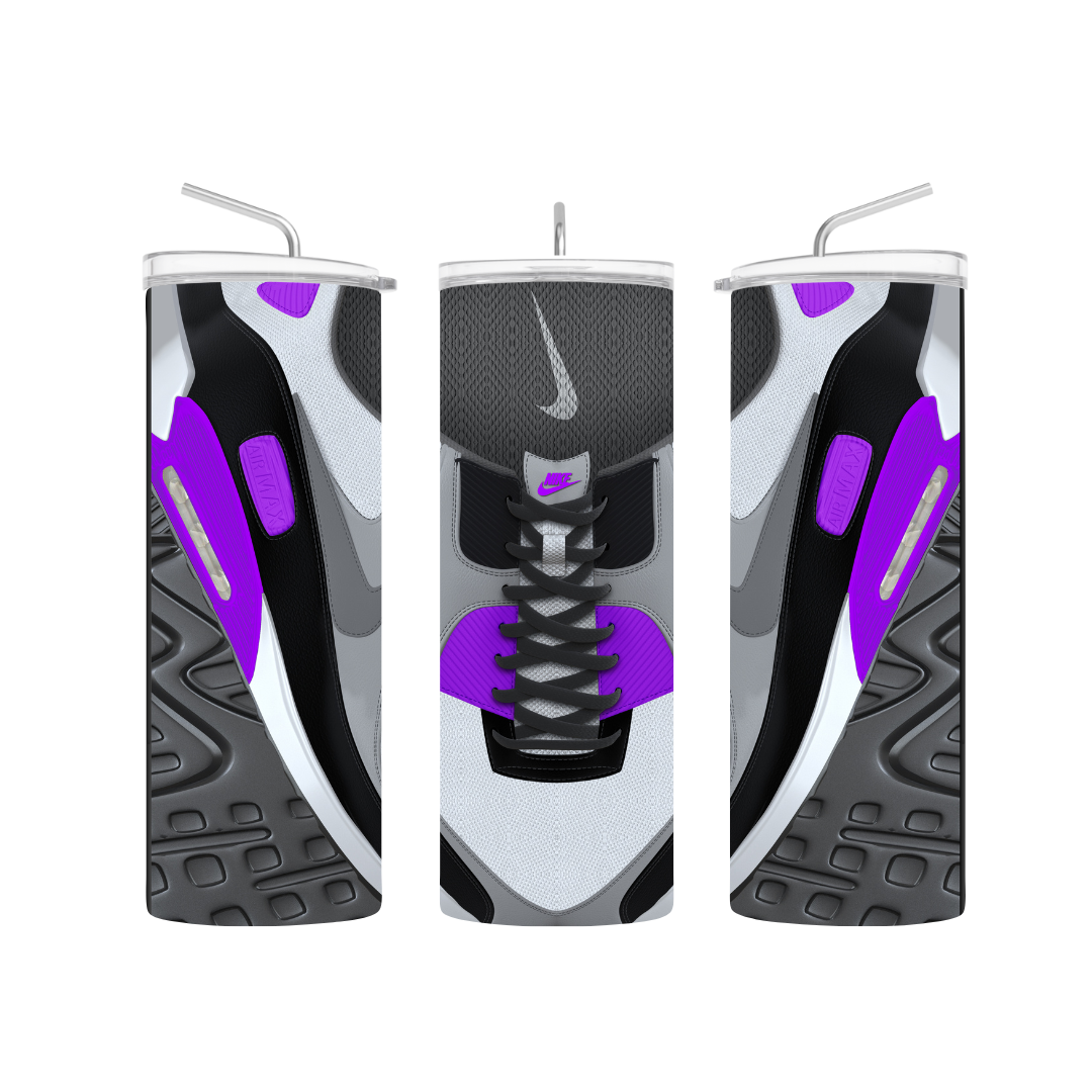 Purple and grey air, Max pre-designed tumbler