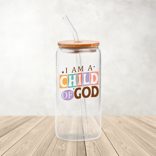 I am a child of god uv dtf decal