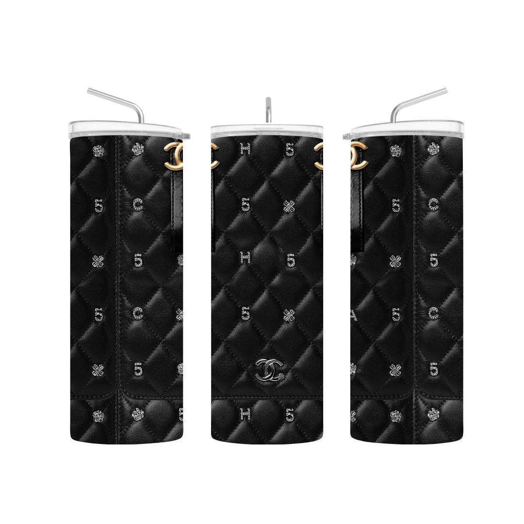 Coco Chanel black pre-designed tumbler