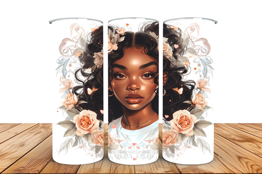 Lite Brown pre-designed tumbler