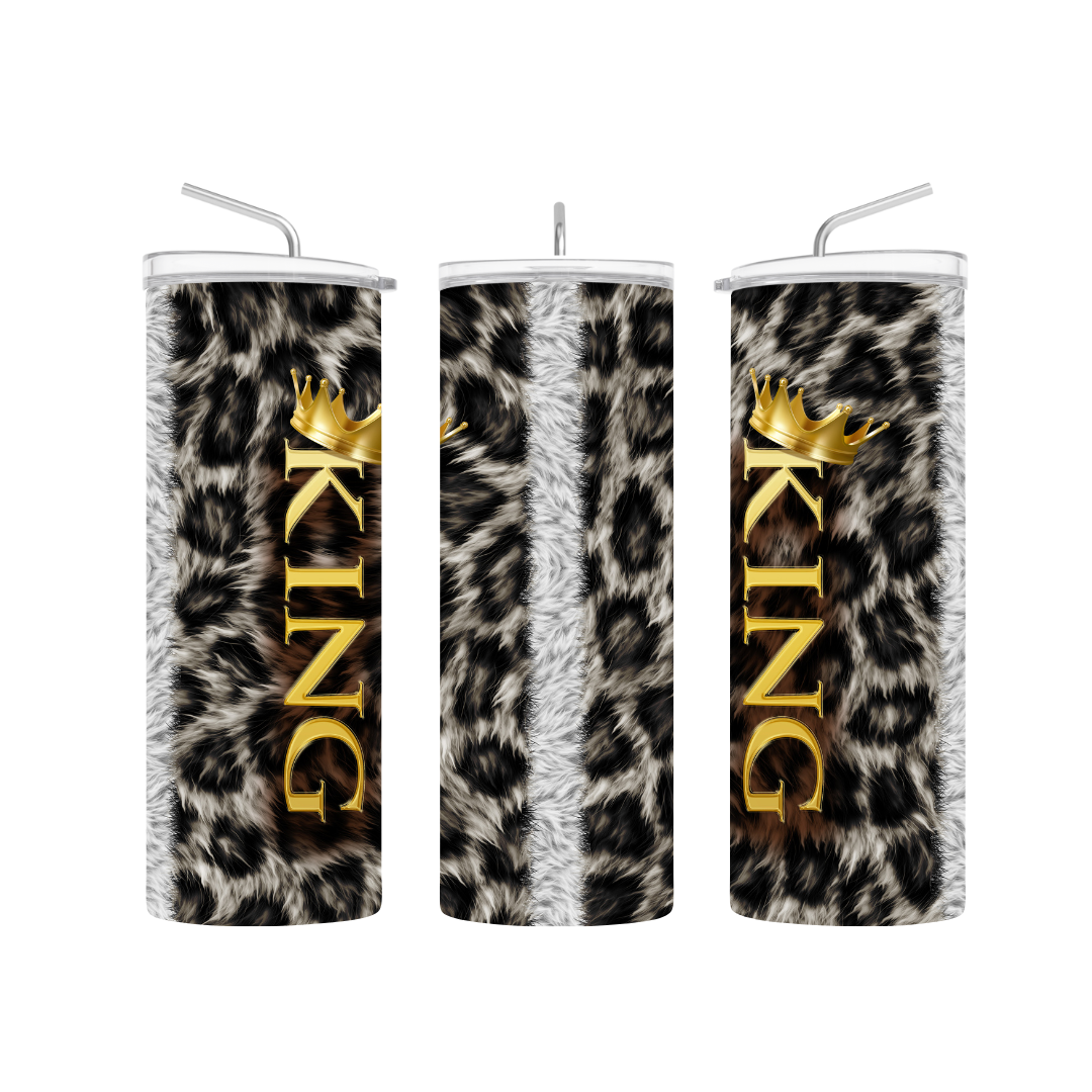 king leopard pre-designed tumbler