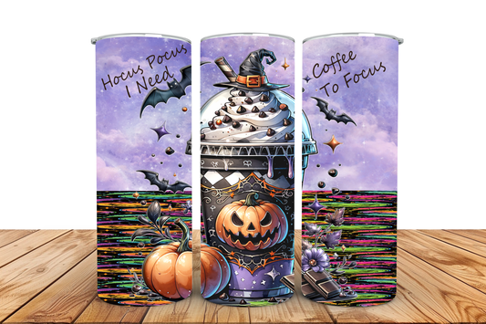 Halloween coffee, pre-designed tumbler