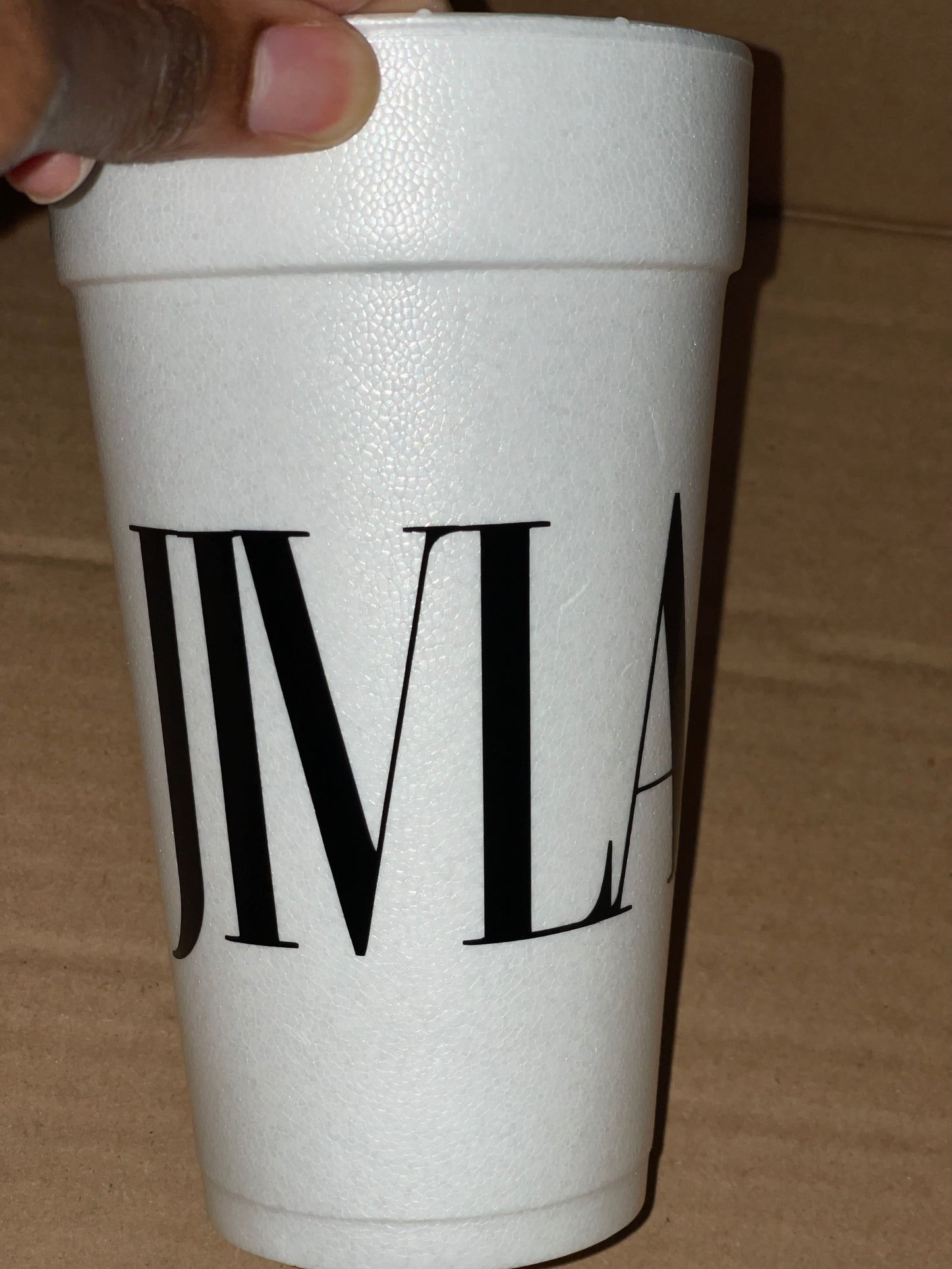 Personalize styrofoam cups ￼