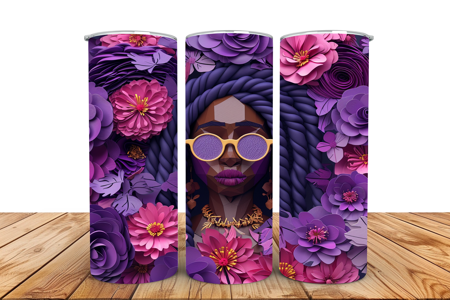 light purple pre-designed tumbler