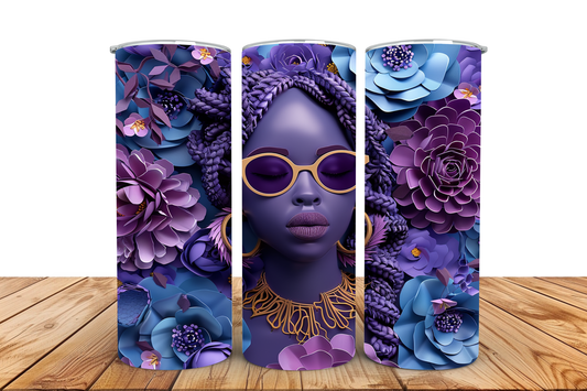 purple pre-designed tumbler