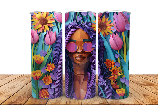 purple pre-designed tumbler