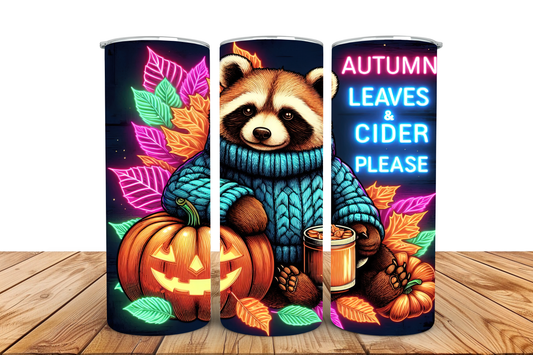 Autumn leaves pre-designed tumbler