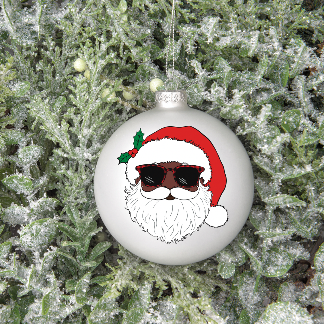 Santa UV DTF ornament decal