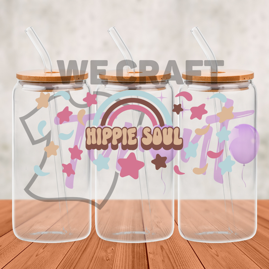 Hippie Soul - 16 oz uv dtf transfer