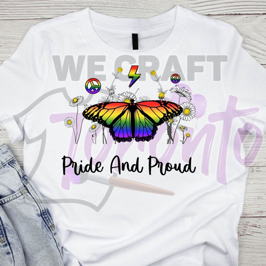 PRIDE AND PROUD (IRON ON TRANSFER SHEET ONLY)