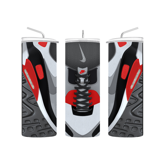 Air max red pre-designed tumbler