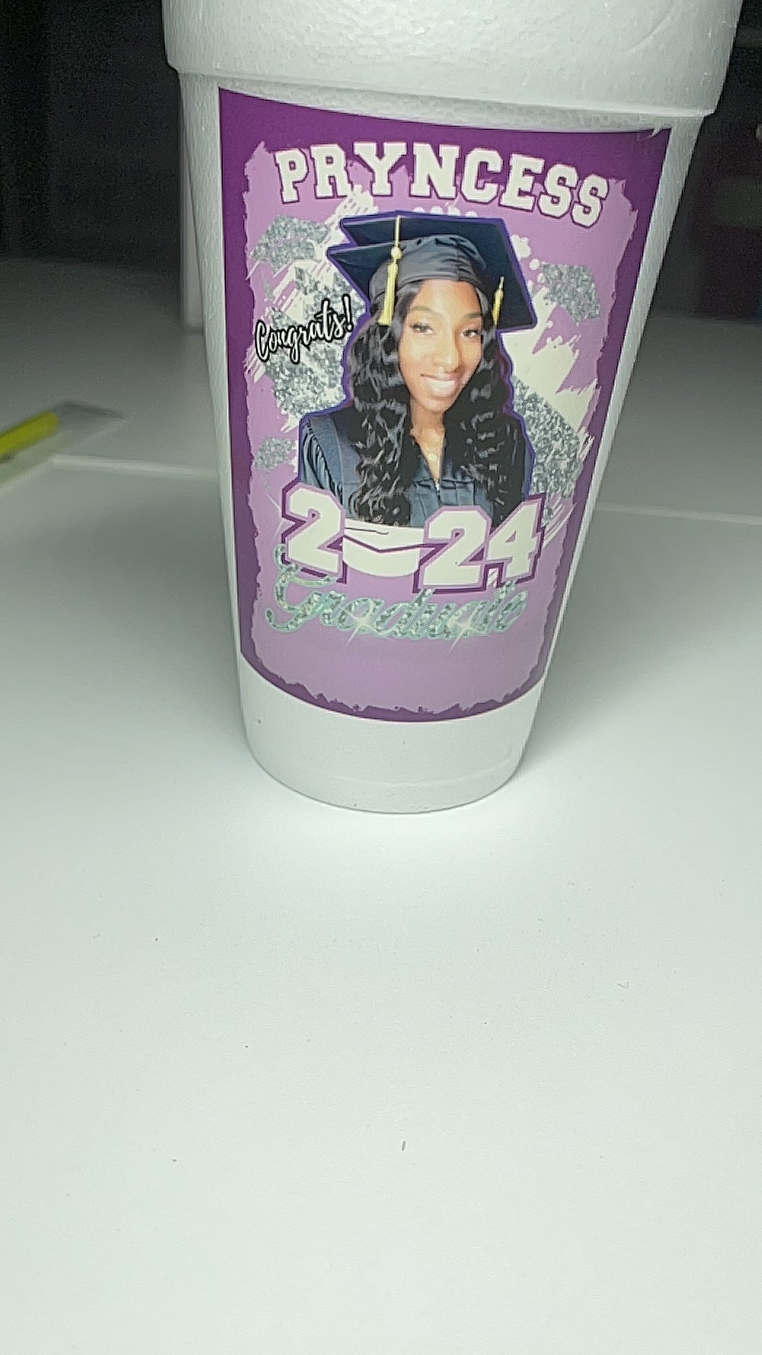 Personalize styrofoam cups ￼