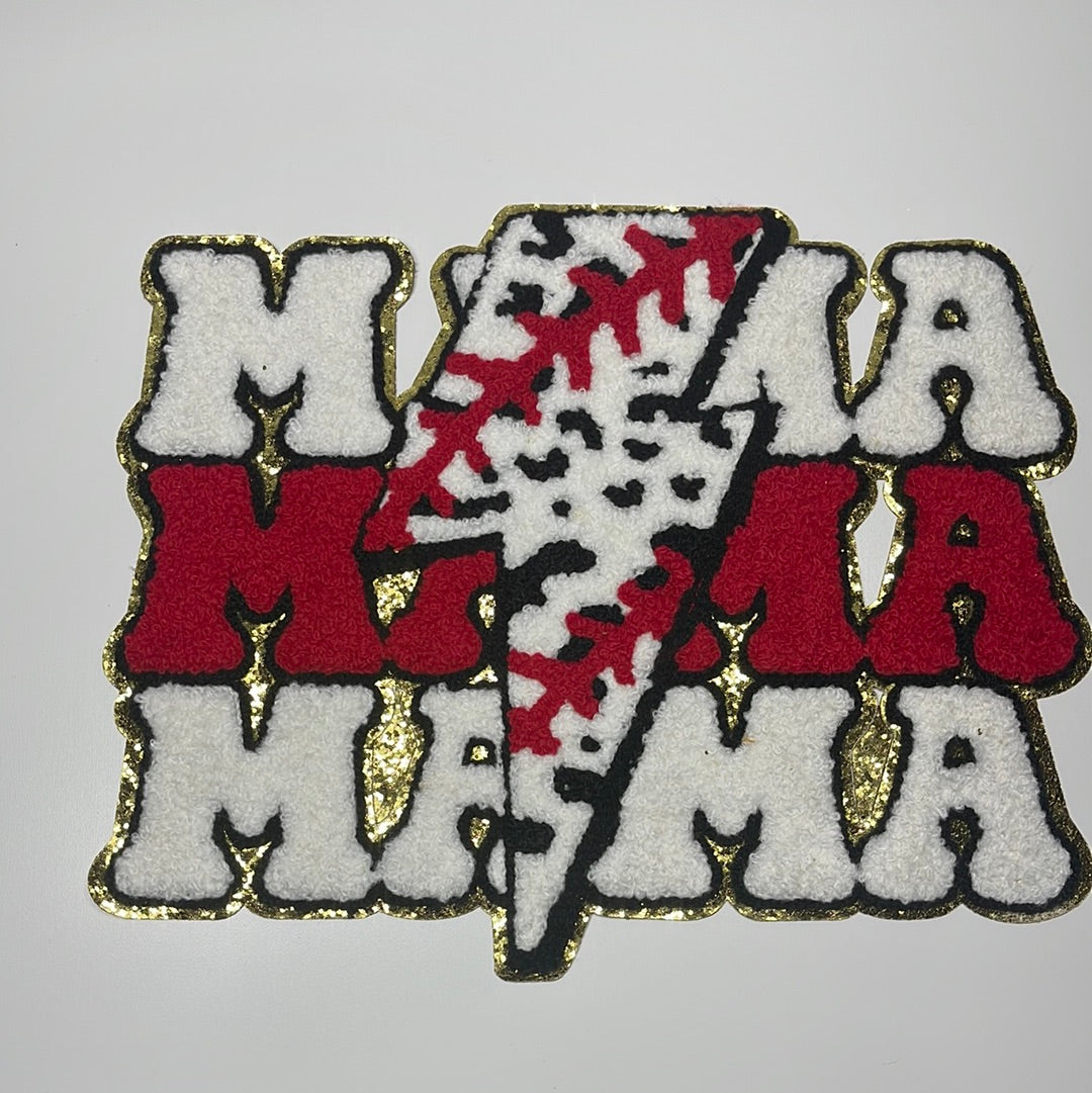 Mama baseball patch