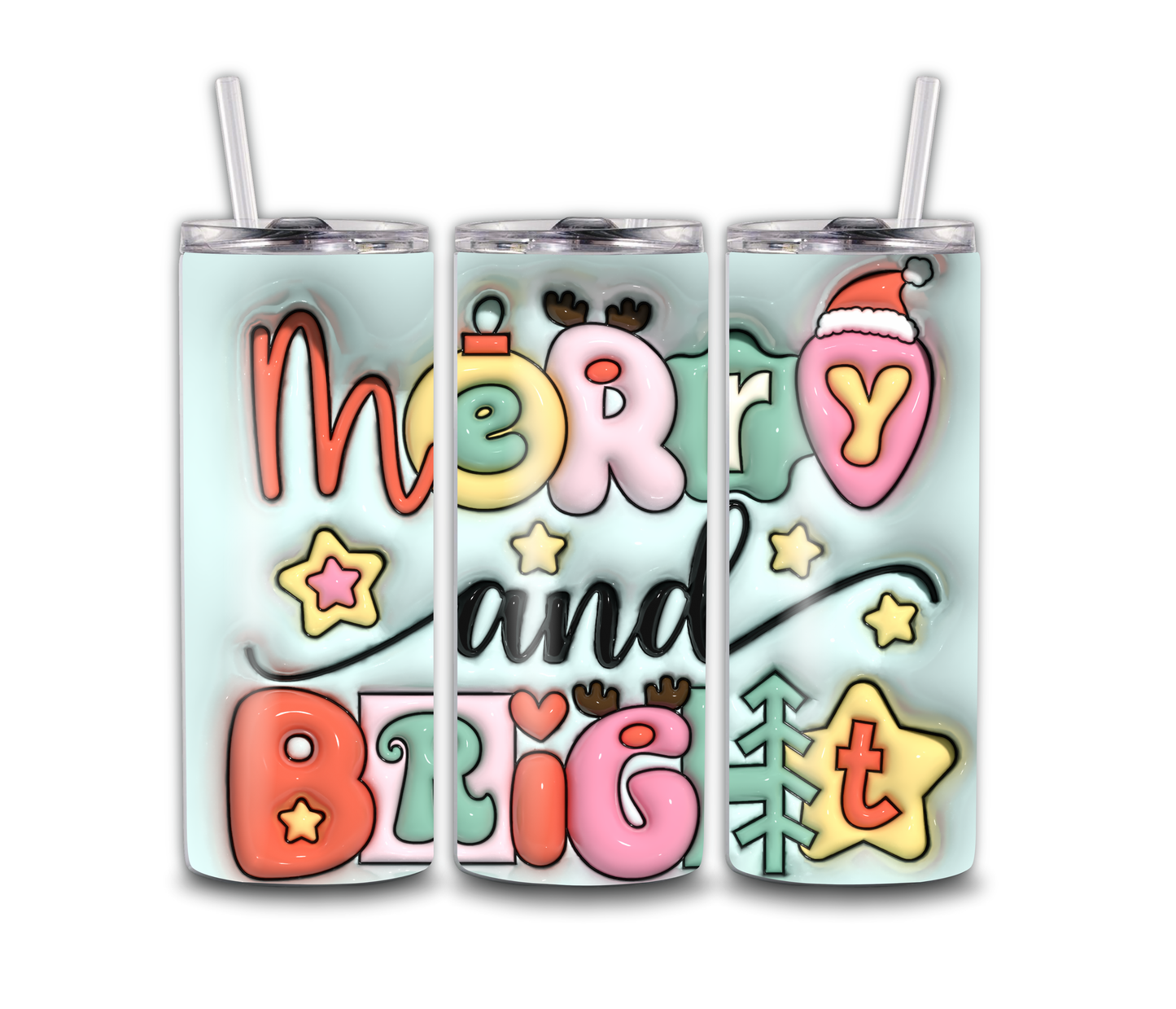 merry & Bright tumbler