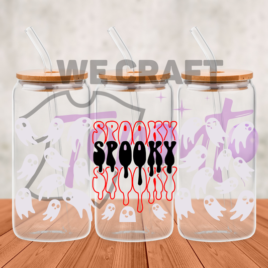 SPOOKY SPOOKY SPOOKY  uv dtf decal