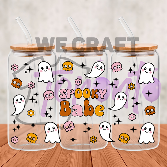 SPOOKY BABE uv dtf decal