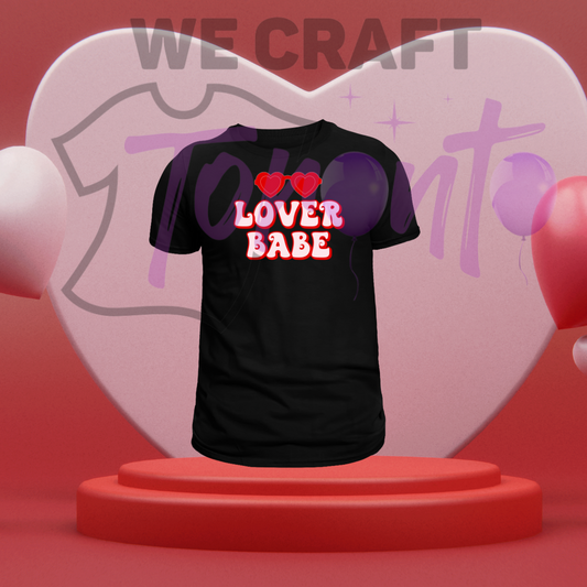 Lover babe glasses DTF transfer (IRON ON TRANSFER SHEET ONLY)