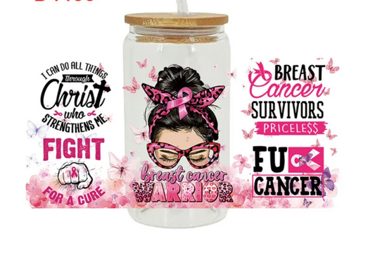 Breast cancer survivor uv dtf transfer