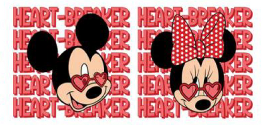 Heart Breaker uv dtf transfer