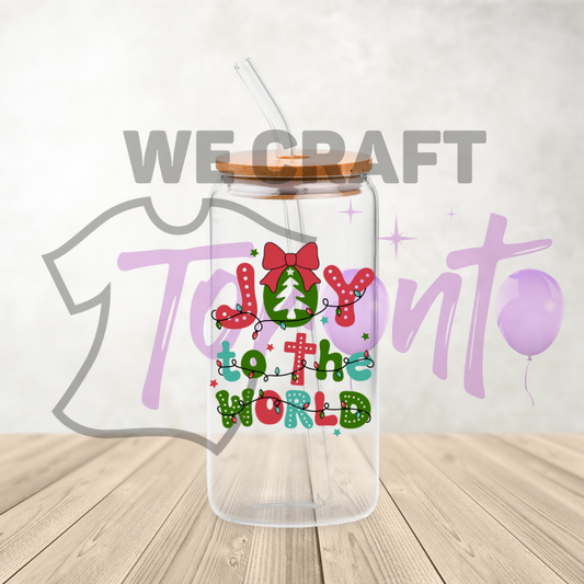 Joy to the world  uv dtf decal