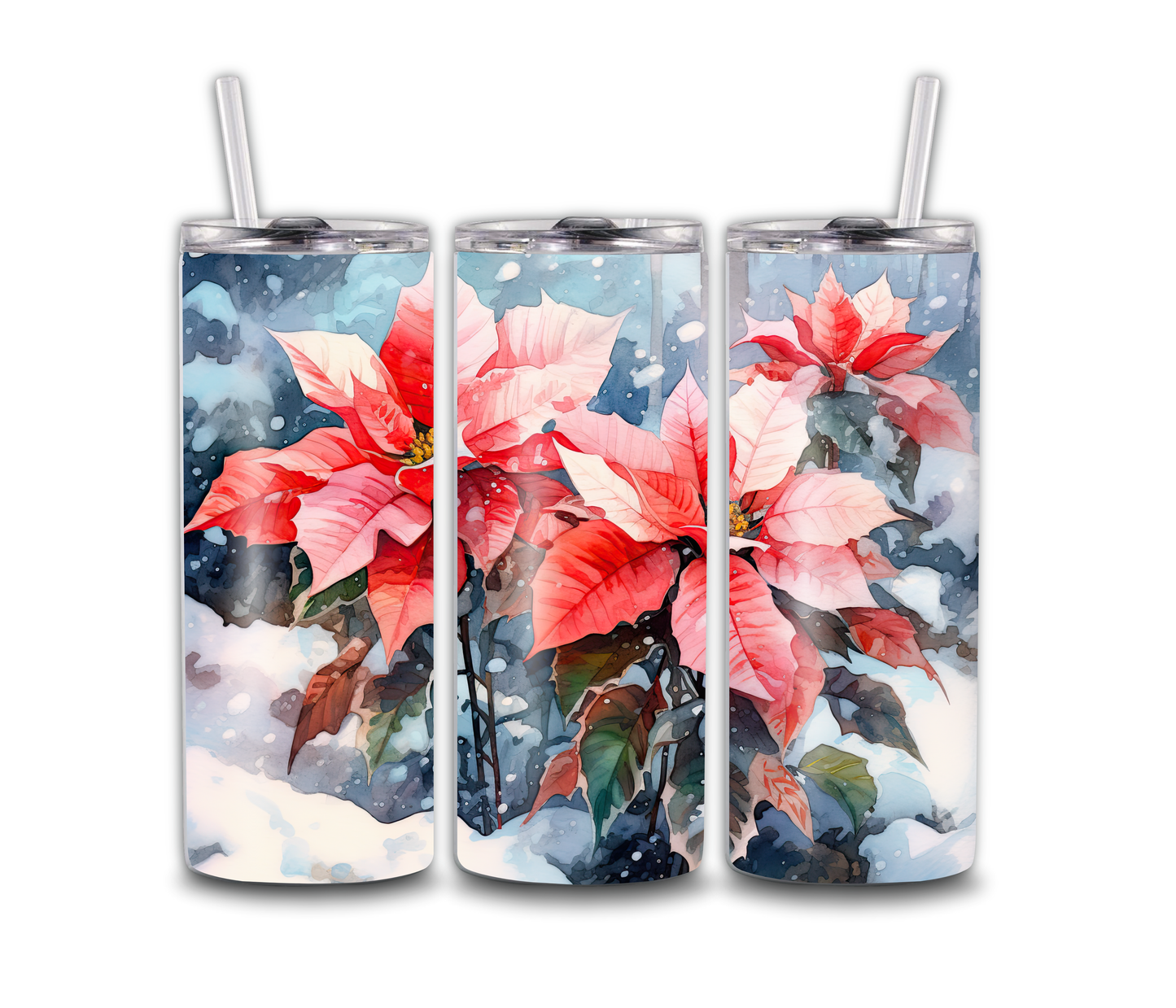 Xmas Flowers tumbler