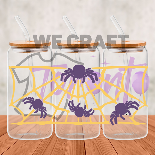 SPIDERS AND WEB uv dtf decal