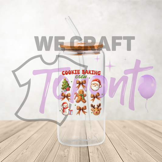 Cookie baking crew  uv dtf decal