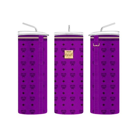 Mcm purple pre-designed tumbler