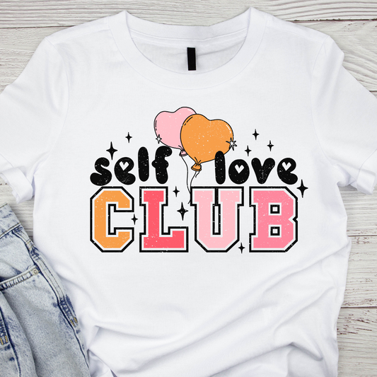 Self love club transfer (IRON ON TRANSFER SHEET ONLY)