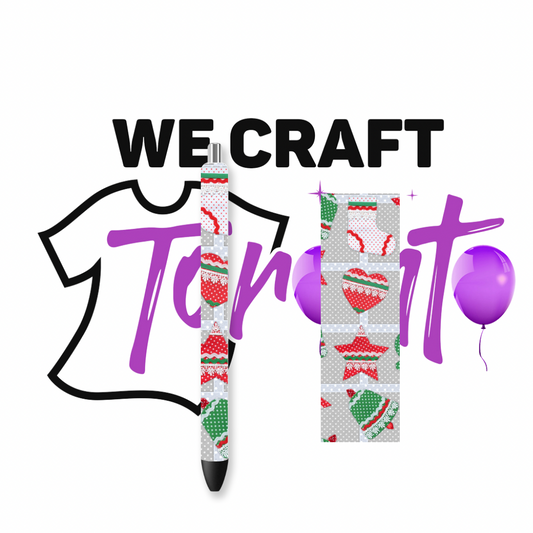 Christmas decor UV DTF Pen wrap