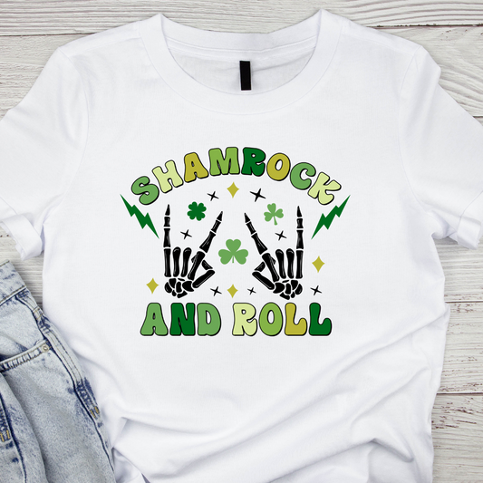 Shamrock & roll DTF transfer (IRON ON TRANSFER SHEET ONLY)